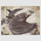 Irish Cob Horse Decoupage Tissuepapier (Voorkant)