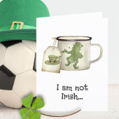 Irish Coffee Bag Clover Funny St Patricks Day Kaar Aankondiging