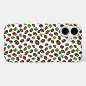 Irish Coffee Beans and Shamrocks Funny Design Case-Mate iPhone Case (Achterkant (horizontaal))