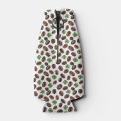 Irish Coffee Beans and Shamrocks Funny Design Flesjeskoeler (Achterkant)