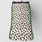 Irish Coffee Beans and Shamrocks Funny Design Golfheadcover (Draai 90)