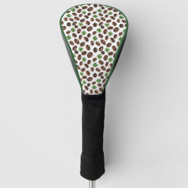 Irish Coffee Beans and Shamrocks Funny Design Golfheadcover