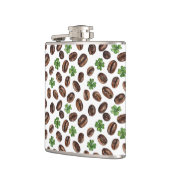 Irish Coffee Beans and Shamrocks Funny Design Heupfles (Links)