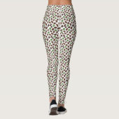 Irish Coffee Beans and Shamrocks Funny Design Leggings (Achterkant)