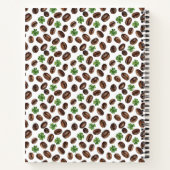 Irish Coffee Beans and Shamrocks Funny Design Notitieboek (Achterkant)