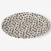 Irish Coffee Beans and Shamrocks Funny Design Papieren Bordje (Gekanteld)