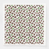 Irish Coffee Beans and Shamrocks Funny Design Servet (Voorkant)