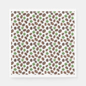 Irish Coffee Beans and Shamrocks Funny Design Servet (Voorkant)