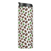 Irish Coffee Beans and Shamrocks Funny Design Thermosbeker (Geroteerd rechts)