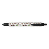 Irish Coffee Beans and Shamrocks Funny Design Zwarte Inkt Pen (Achterkant)