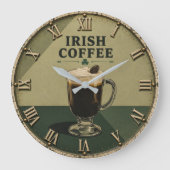 Irish Coffee Celtic Pub Decor Grote Klok (Voorkant)
