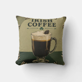 Irish Coffee Celtic Pub Decor Kussen