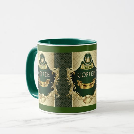 Irish Coffee Cuppa St, Paddy's Personalized Mug Mok (Voorkant links)