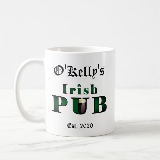 Irish Coffee Mok Cup Bar Tavern Design (Links)