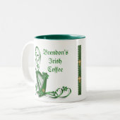 Irish Coffee mok Personalized celtic (Voorkant links)