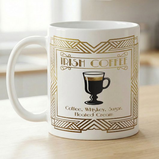 Irish Coffee Recipe Gold Art Koffiemok