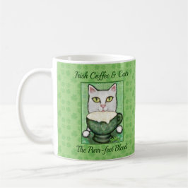 Irish Coffee St. Patrick's Day White Cat Koffiemok