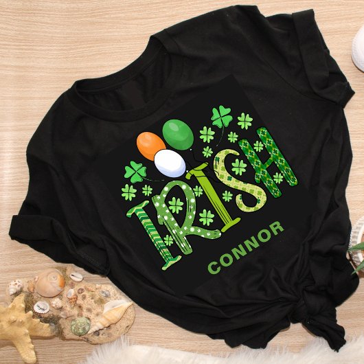 Irish Colors Clover Facultatieve naam St Patrick's T-shirt