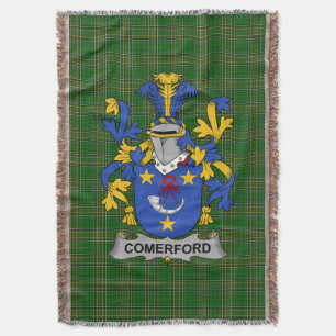 Irish Comerford Coat of Arms Family Crest Ireland Deken
