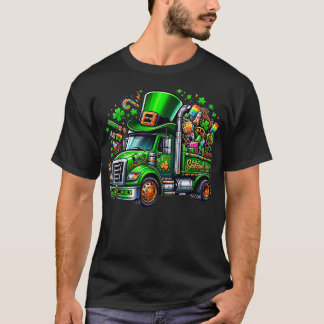 Irish Construction Truck Crane Toddler Boys St Pat T-shirt