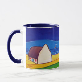 Irish Cottage at Night with Turf Mok