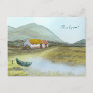 "Irish Cottage" Bedankt! door Brigid O'Neill Hovey Briefkaart
