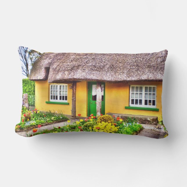 Irish Cottage Lumbar Pillow Kussen (Voorkant)