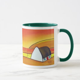 Irish Cottage op Sunset Mok
