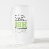 Irish Cougar Gift Matglas Bierpul (Voorkant links)