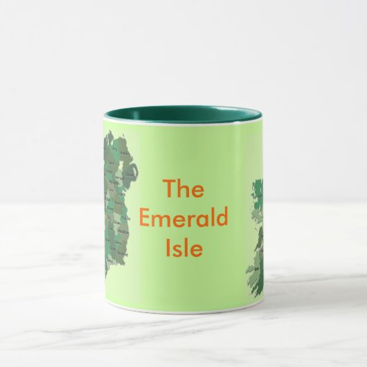 Irish Counties Map Ireland Mok (Midden)