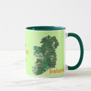 Irish Counties Map Ireland Mok
