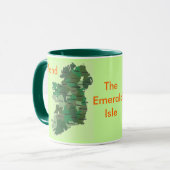 Irish Counties Map Ireland Mok (Voorkant links)