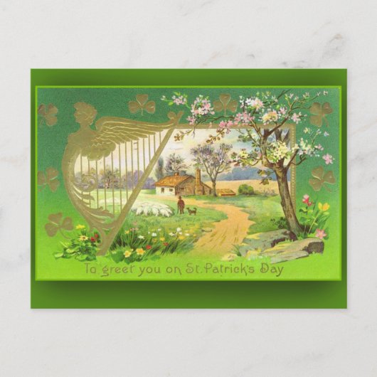 Irish Countryside Illustration Cards Briefkaart (Voorkant)