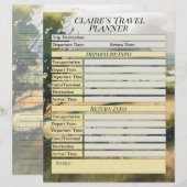 Irish Countryside Reisgegevens Planner Page (Voorkant / Achterkant)