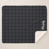 Irish County Carlow Tartan gepersonaliseerd Sherpa Deken (Voorkant (horizontaal))