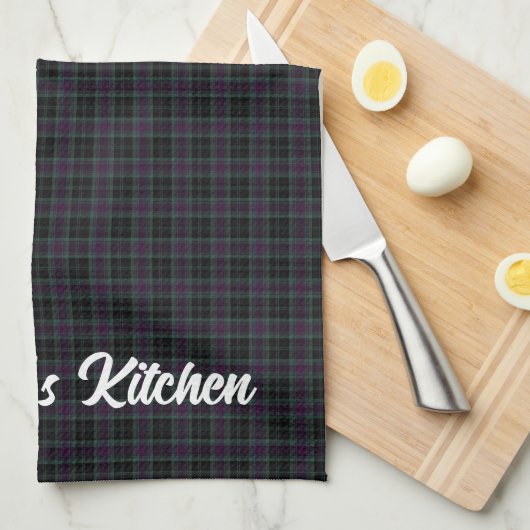Irish County Carlow Tartan gepersonaliseerd Theedoek (Quarter Fold)