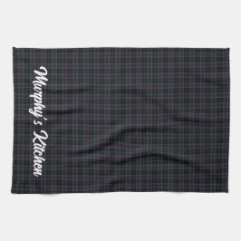 Irish County Carlow Tartan gepersonaliseerd Theedoek