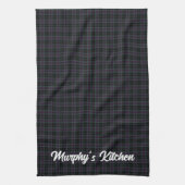 Irish County Carlow Tartan gepersonaliseerd Theedoek (Verticaal)
