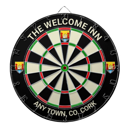 Irish County Cork Ireland Dartboard Dartbord (Voorkant)
