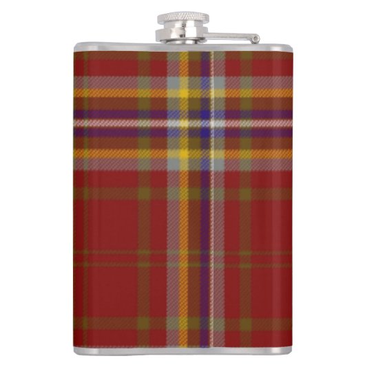 Irish County Cork Tartan & Crest Heupfles (Achterkant)