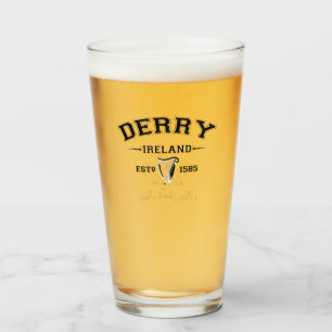 Irish County Derry Ireland Persoonlijke tekst Glas