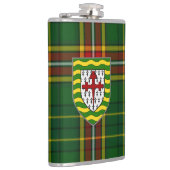 Irish County Donegal Tartan & Crest Heupfles (Rechts)