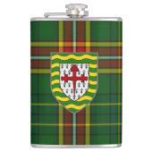 Irish County Donegal Tartan & Crest Heupfles (Voorkant)