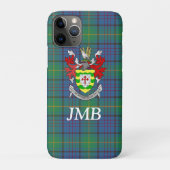 Irish County Donegal Tartan Monogram Case-Mate iPhone Case (Achterkant)