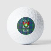 Irish County Donegal Tartan Monogram Golfballen (Voorkant)