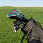 Irish County Donegal Tartan Monogram Golfheadcover (Insitu)