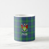 Irish County Donegal Tartan Monogram Koffiemok (Center)