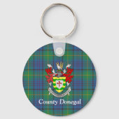 Irish County Donegal Tartan op maat Sleutelhanger (Voorkant)