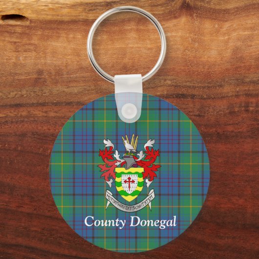 Irish County Donegal Tartan op maat Sleutelhanger (Achterkant)
