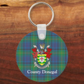 Irish County Donegal Tartan op maat Sleutelhanger (Voorkant)